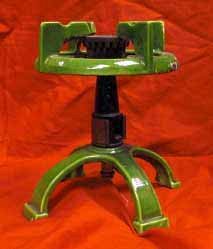 Old Laboratory Gas Burner, Enamelled